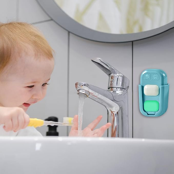 SOARING Kids' Teeth Brushing & Hand Washing Timer, Color Indicator for Training - Stick on Bathroom (Green)