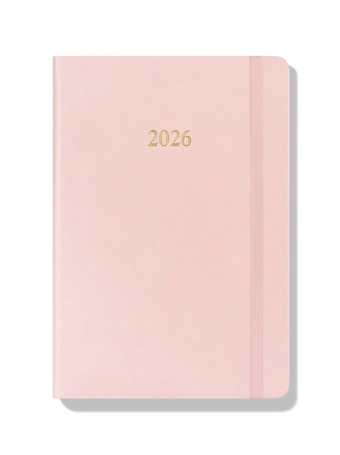 Wykeham's Executive 2026 Daily Journal Planner – US Public Holidays & Format – Customization Available (Rose, 8.5"×5.5")