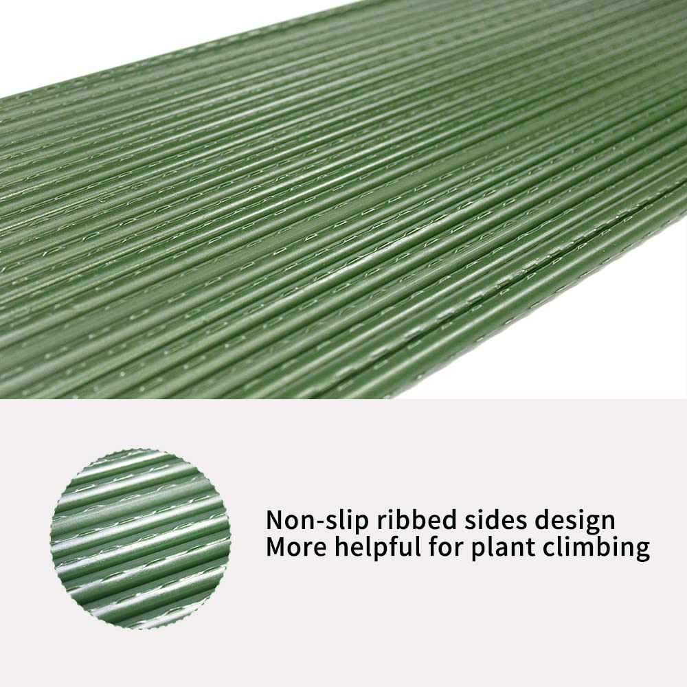 YIDIE Sturdy Metal Garden Stakes 5 Ft Plastic Coated Steel Plant Sticks for Tomatoes,Trees,Cucumber,Fences,Beans,Pack of 25