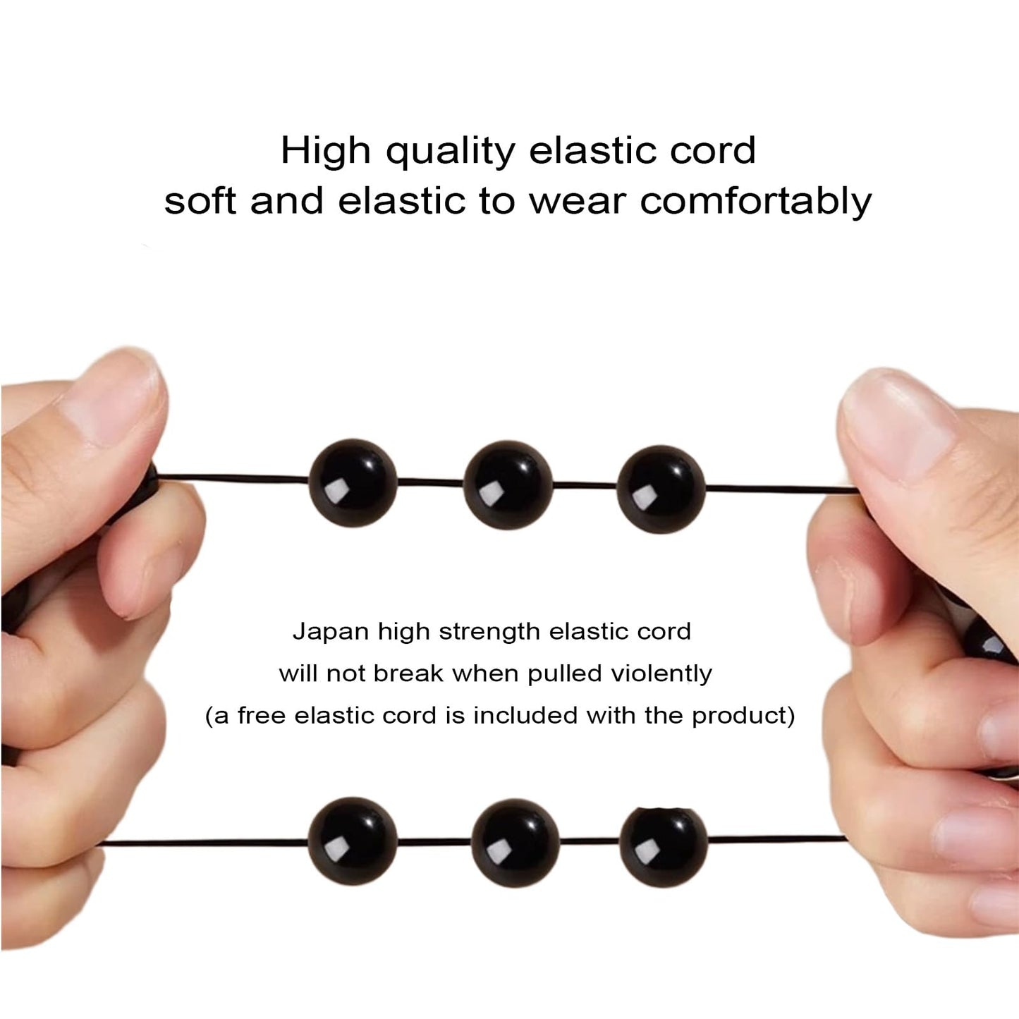 38 Magnetic Therapy Hematite beaded Bracelet For Women And Men Power Gemstone Crystal Unisex Macrame (Hematite, 10, millimeters)