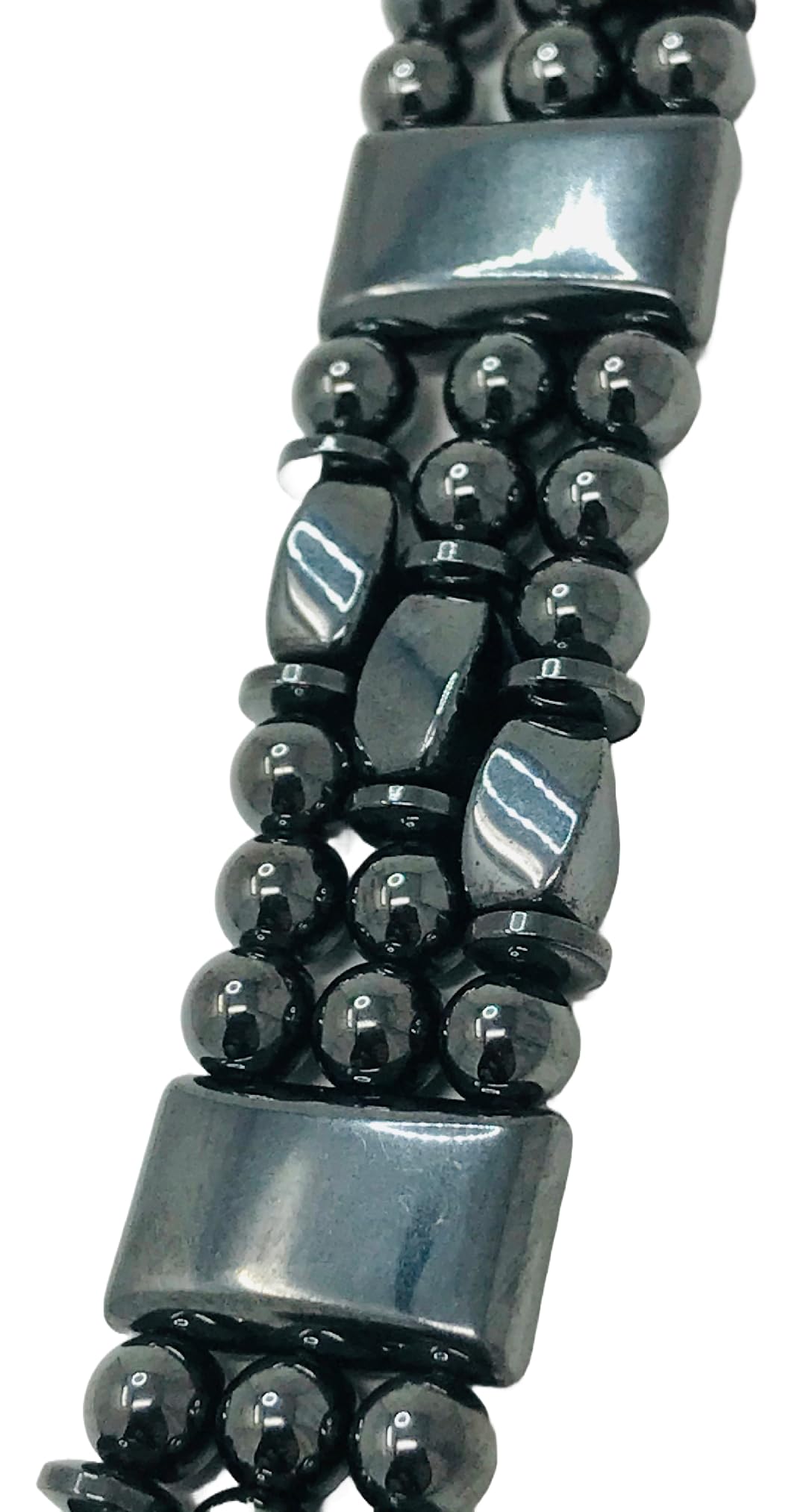 Tri-Power Magnetic Hematite Bracelet (8 Inches)