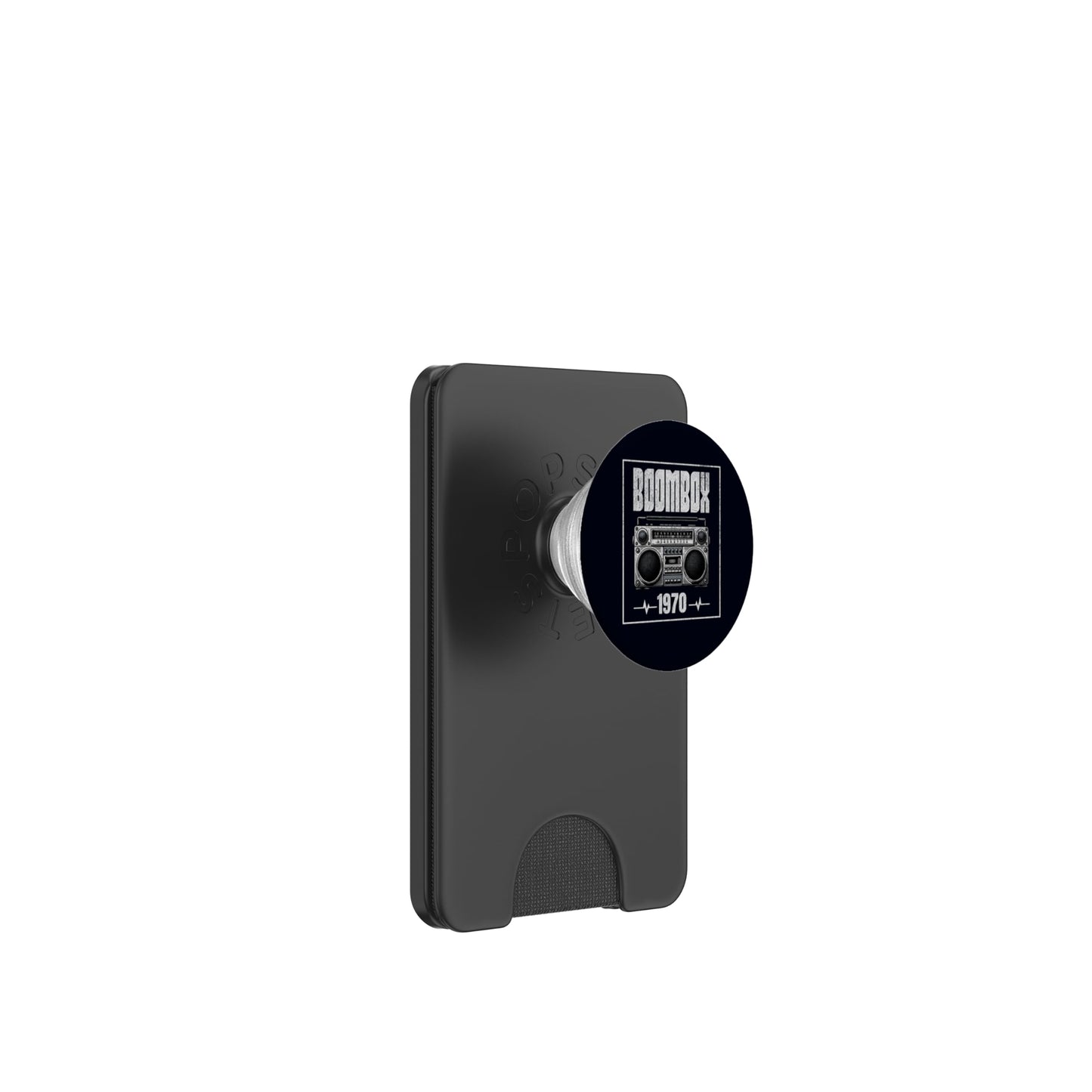 Boombox CD Player Cassette Audio AM FM Radio 1970 Birthday PopSockets PopWallet for MagSafe