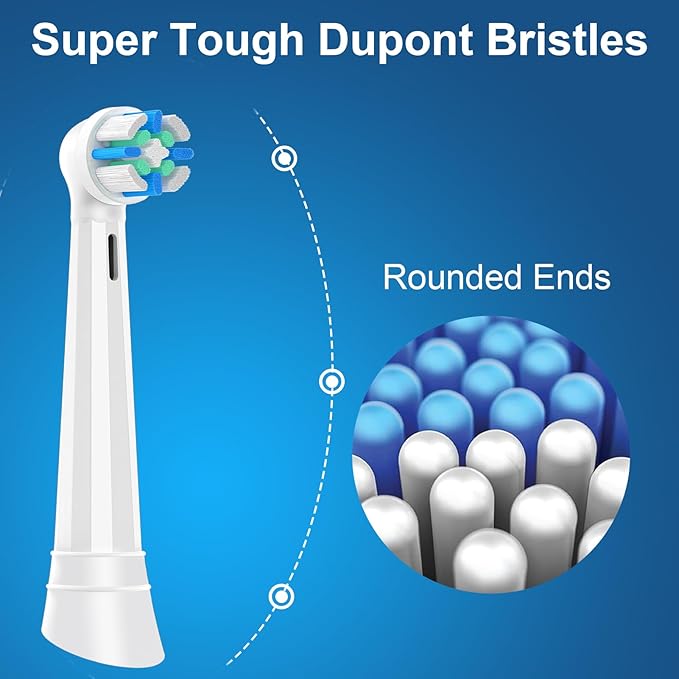 iO Replacement Heads Compatible with Oral B iO, for Oral B iO 2/3/4/5/6/7/8/9/10 Series Electric Toothbrushes, Medium Softness for Protect Teeth and Gums, 6 White