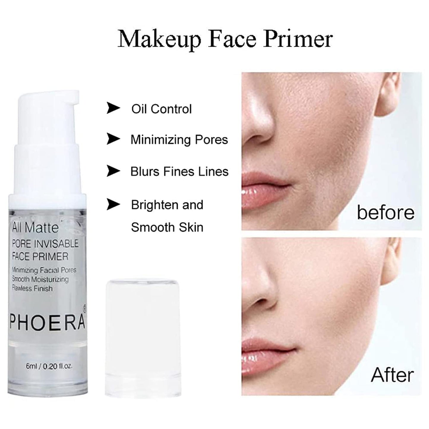 Mushroom Head Air Cushion CC Cream Natural Foundation,PHOERA Foundation,PHOERA Concealer, PHOERA Primer, PHOERA Powder, Kabuki Makeup Brushes Foundation (101 Porcelain+01 Ivory CC)