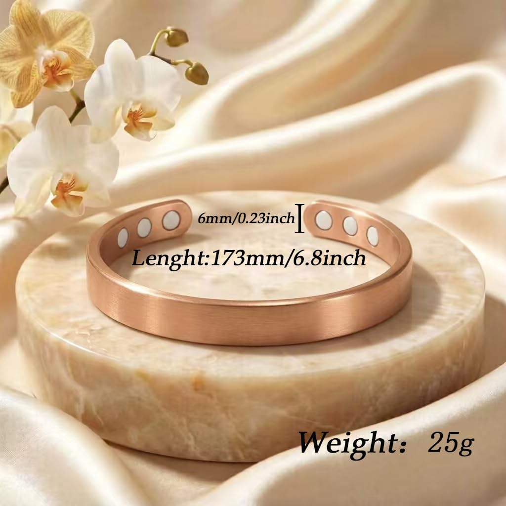 TiFluFlue Kalm Bracelet Ring Set for Women (Rose)