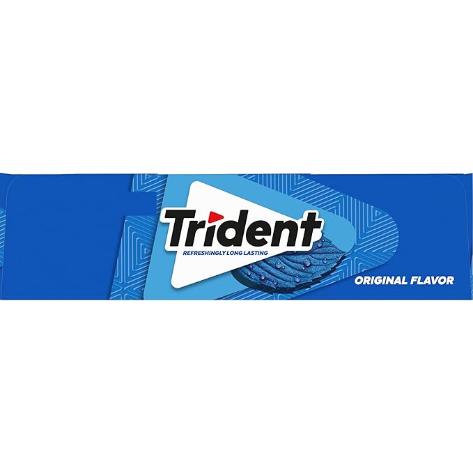 Trident Original Flavor Sugar-Free Chewing Gum, 12 Packs of 14 Pieces (168 Total Pieces)