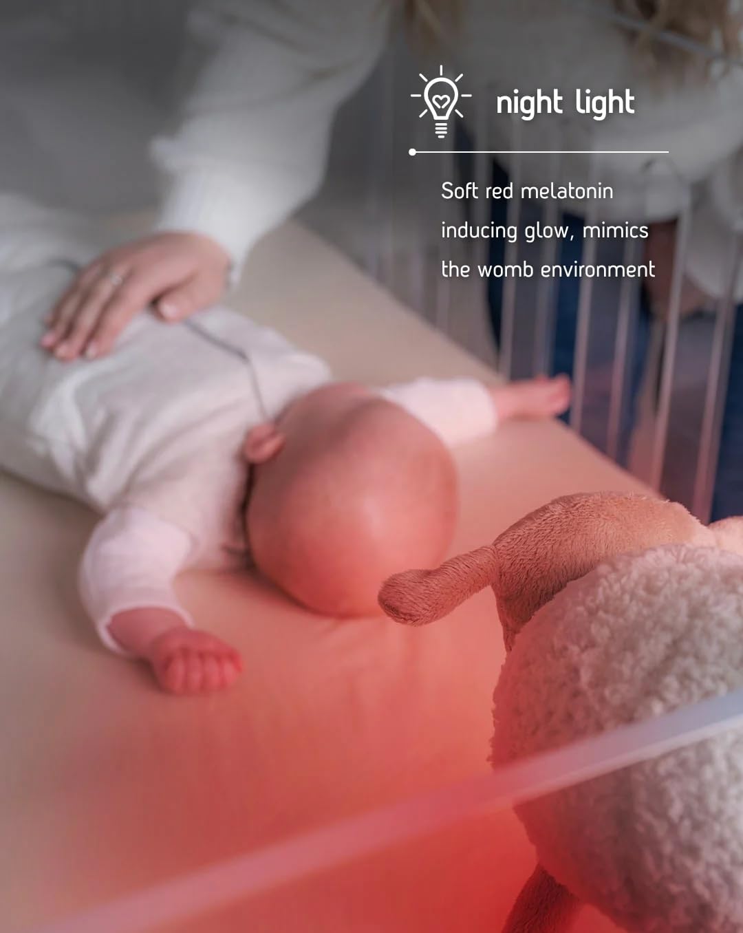 Sweet Dreamers, Rechargeable Ewan Deluxe, Gray | Baby & Toddler White Noise Sound Machine | Cry Sensor & Nightlight | 10 Soothing Sounds | Continuous or Timer Playback | Machine Washable