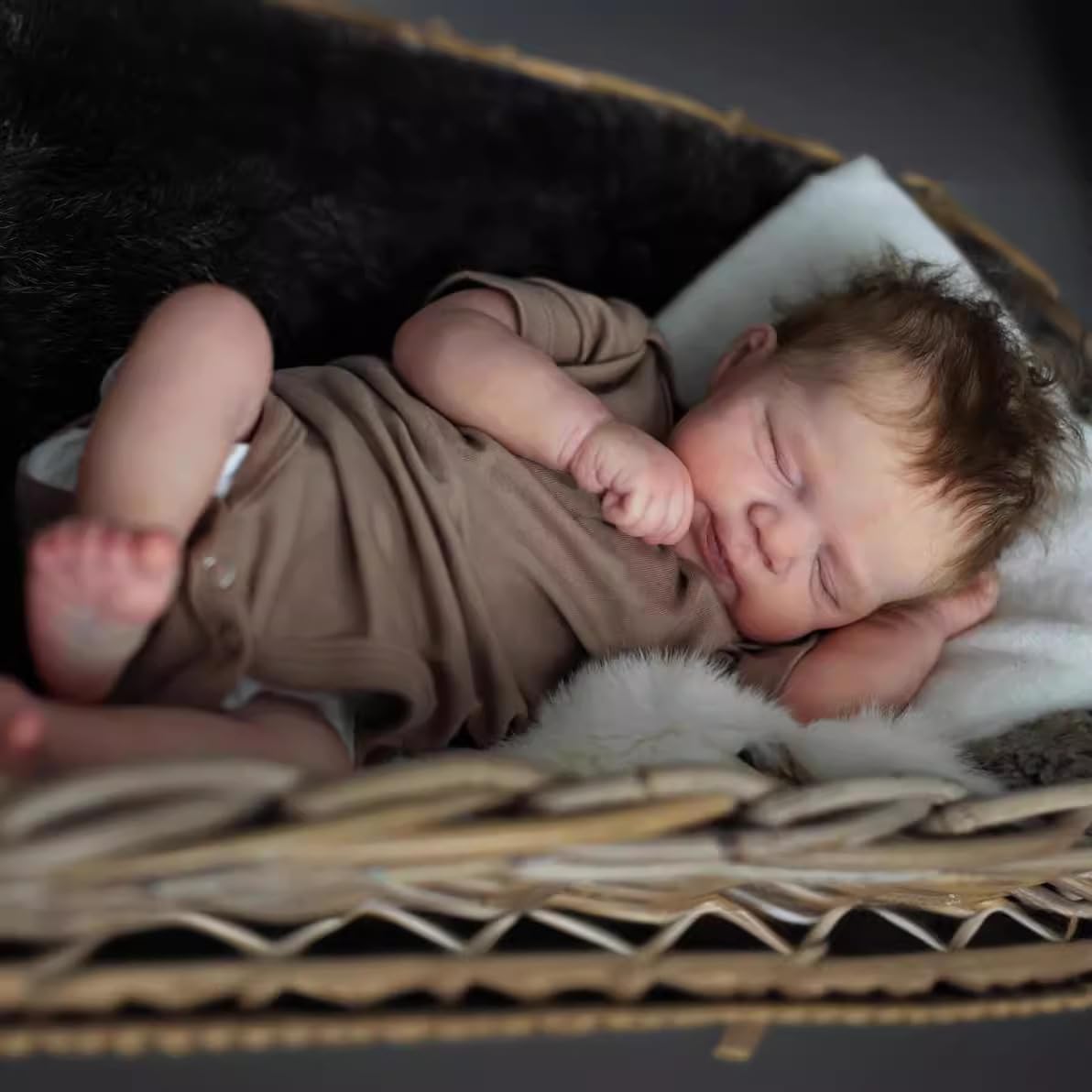 Angelbaby Reborn Baby Boy Dolls 19 Inch Realistic Sleeping Newborn Baby Silicone Full Body Look Real Weighted Bebe Doll Anatomically Correct Real Feel Babies Doll Toys