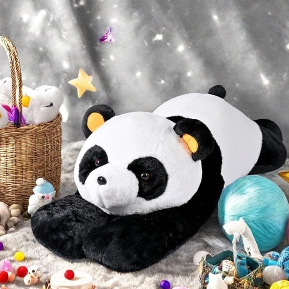 Labauxite Cute Panda Bear Pillow Large Panda Stuffed Animal Plush Toy Soft Hugging Body Pillow for Adults Kids Boys Girls Birthday Gift (47.2 in)
