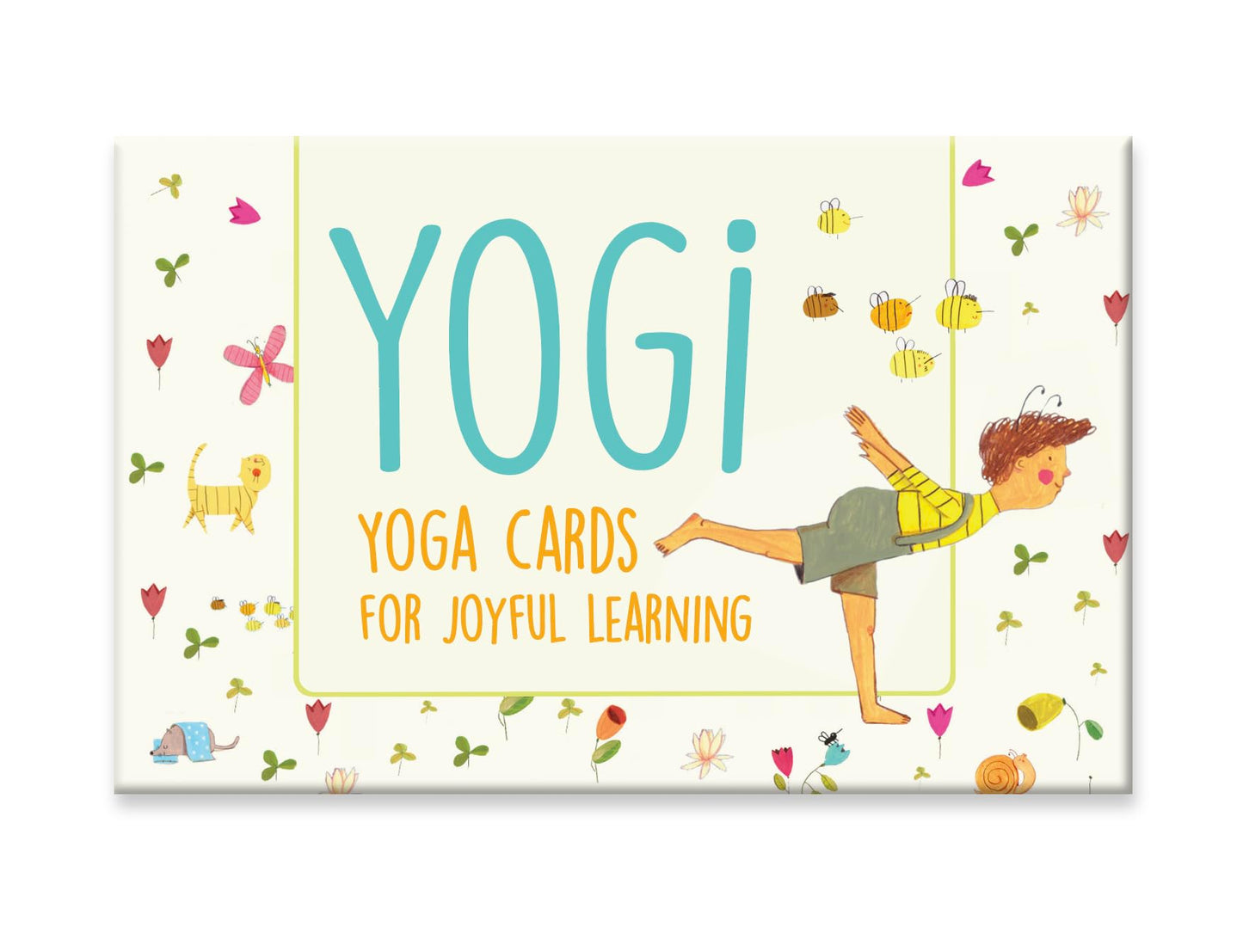 YOGi FUN Yogi Kit Card Game, 40 Yoga Cards Rhyming Game, Award Winning Educational Activities, Includes 2 Cardboard dice. for ADHD, Therapy, Montessori, Waldorf, Classroom