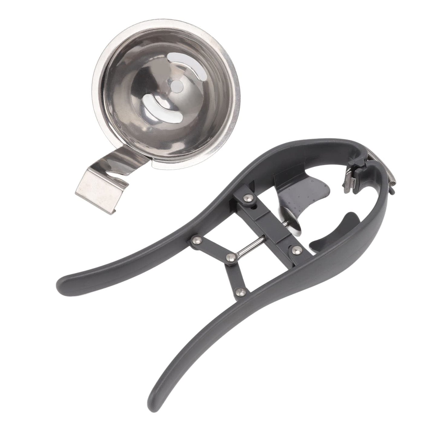 Egg Cracker, Stainless Steel Egg Separator, Professional Handheld Automatic Quick Egg Opener Egg Separator for Kitchen Tools