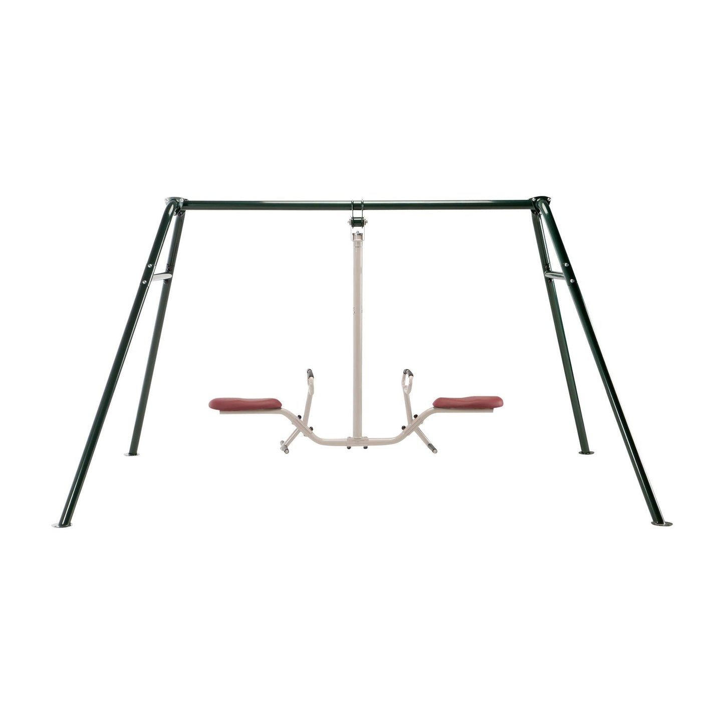 Gym Dandy Tilt-A-Swing Kids Swing Set | Spins 360 Degrees, Multi-Directional Rotation, Swing Set for Backyard, 300 LB Weight Capacity GD-6662, Black/Red/White, One Size