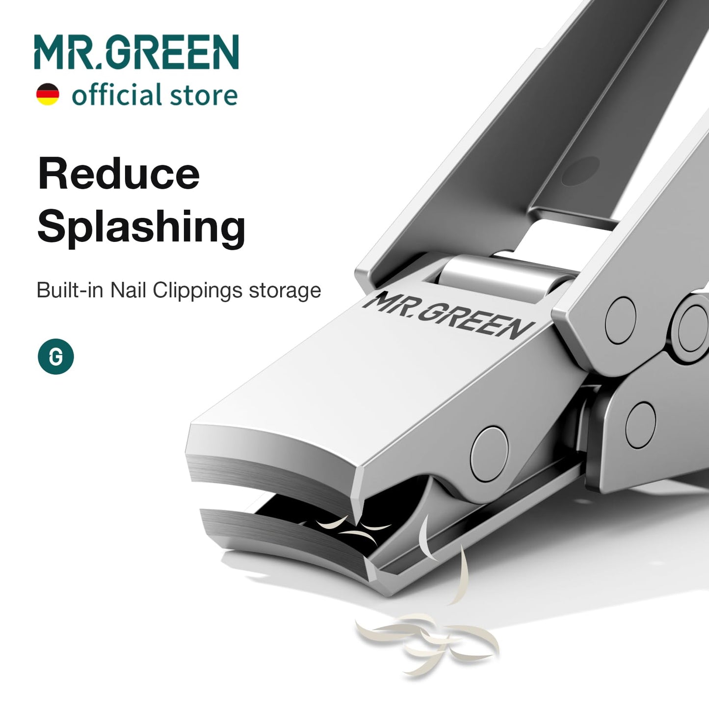 MR.GREEN Innovative Folding Nail Clippers Collapsible Nail Cutters Stainless Steel Nail Scissors Portable Travel Manicure Tools