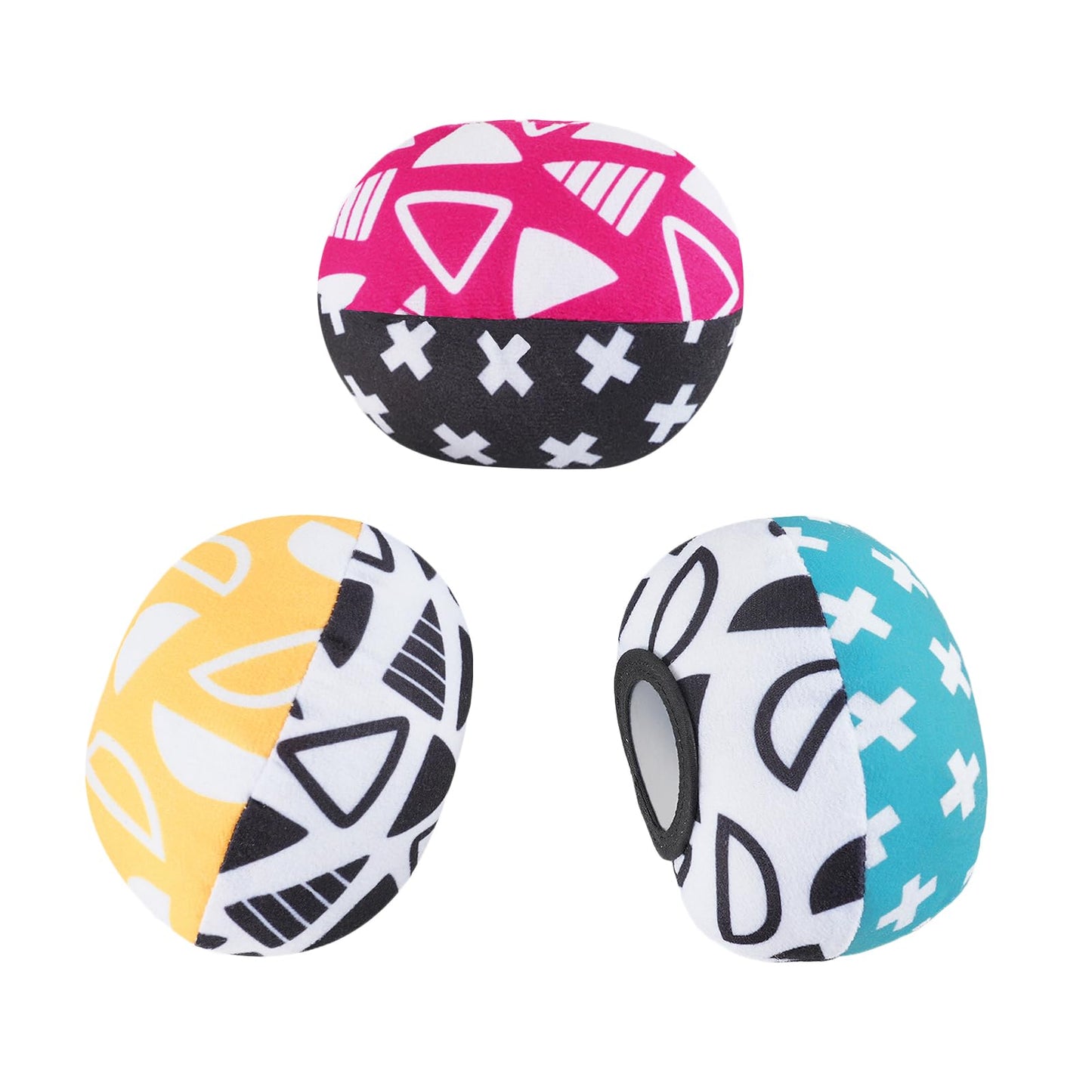 Tayerop The Replacement Balls (for Mamaroo Swing) Offer More Interaction and Reversible Ball Options to Complement The Multi-Coloured with MamaRoo Cradle in a Set of 3 Balls ﻿