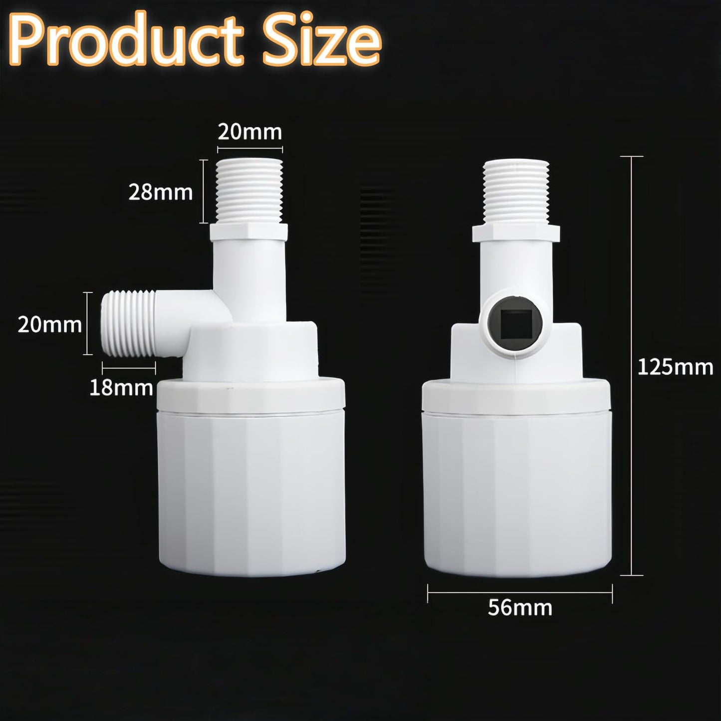 1/2" Water Float Valve, Automatic Control Valve, for Water Tanks, Pools, Animal Husbandry Water Tanks