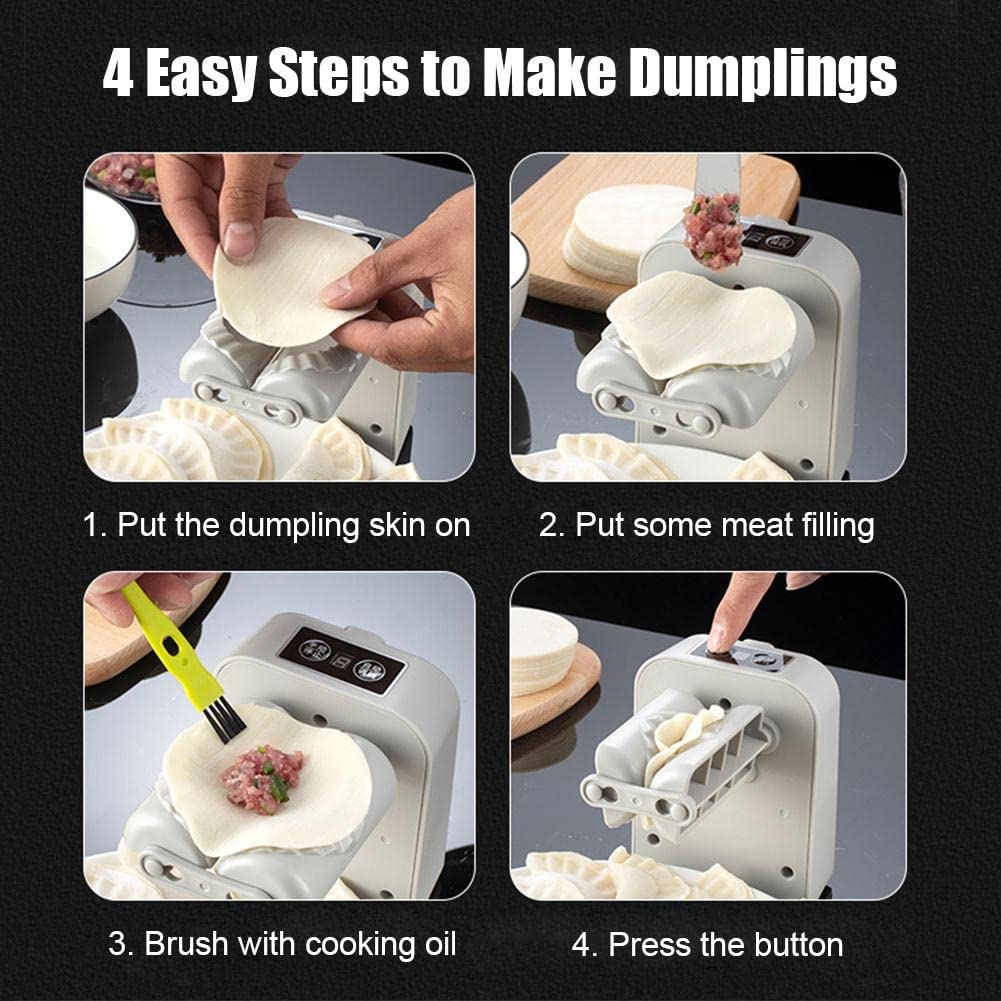2023 New Automatic Easy Dumpling Maker Machine, Upgrade Auto Chinese Dumpling Wonton Empanada Ravioli Press Maker, Household Electric Fast Dumpling Maker Mould Machine For Kitchen Pastry Making.