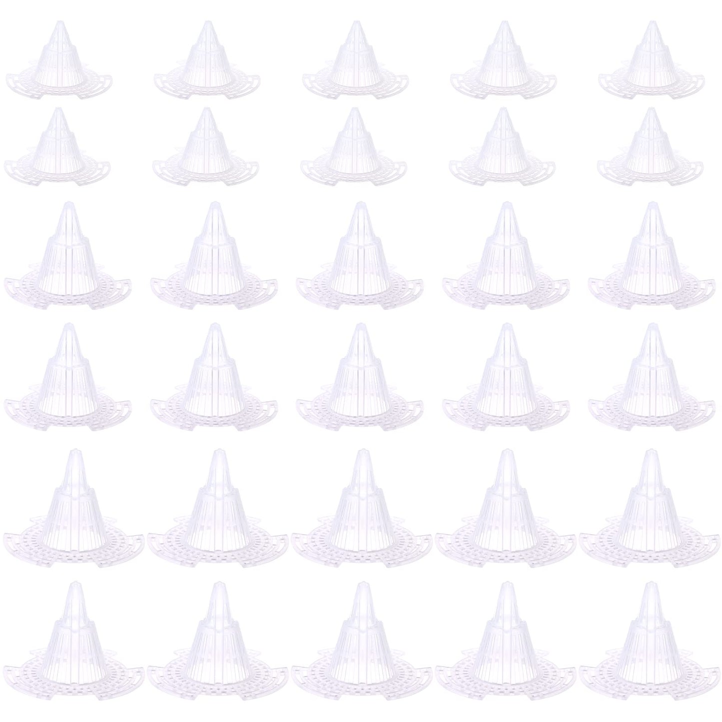 WWahuayuan Cone Flower Pot Mesh Pad, 30 Pcs Upgraded Planter Bottom Grid Mat, DIY Planter Drainage Netting for Bonsai, 3 Sizes, Outdoor Indoor Usage