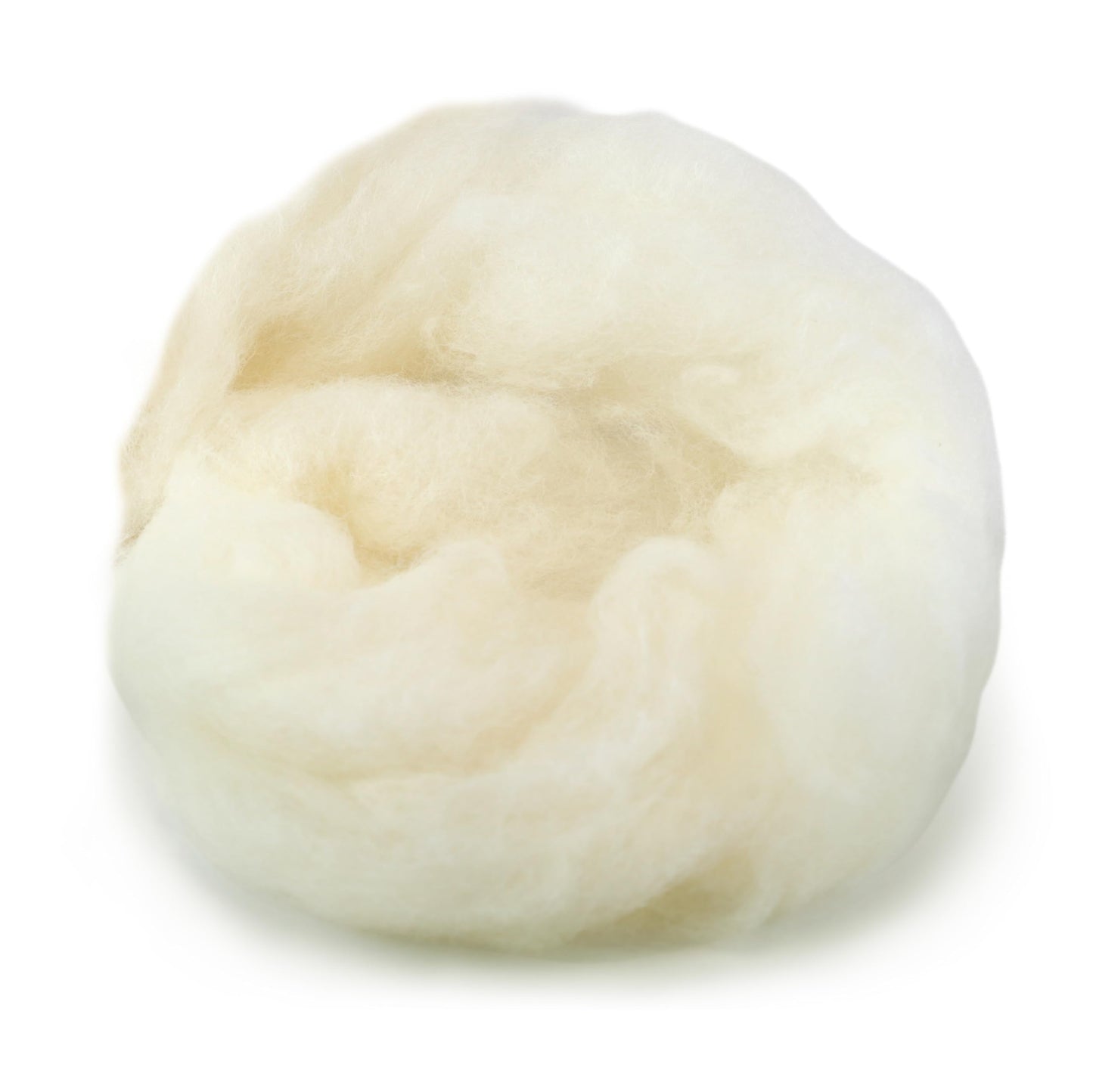 Woolbuddy Needle Felting Wool, Carded Core Wool, White Roving for Wet Painting, DIY Dryer Balls, Felting Pads, Supplies, and Bulk Chunky Yarn (15.7oz)