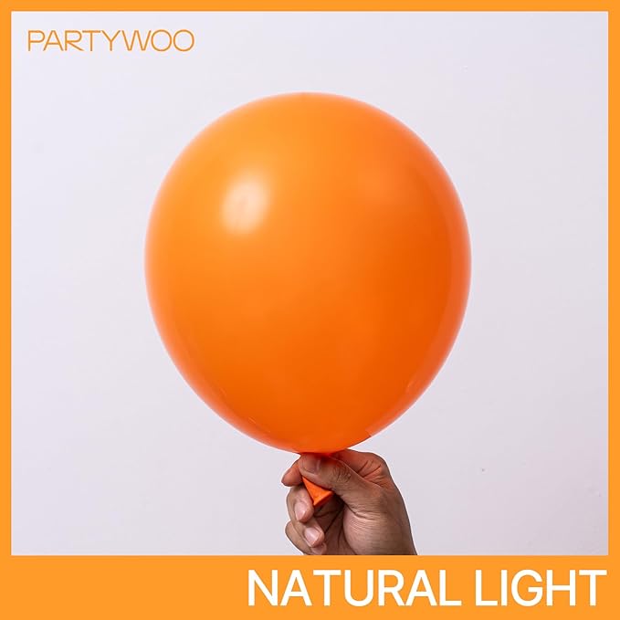 PartyWoo Orange Balloons 85pcs Different Sizes of 18 12 10 5 Inch Matte Fall Balloon Arch Kit Garland for Thanksgiving Halloween Little Cutie Baby Shower Birthday Party Decorations Orange-Y9