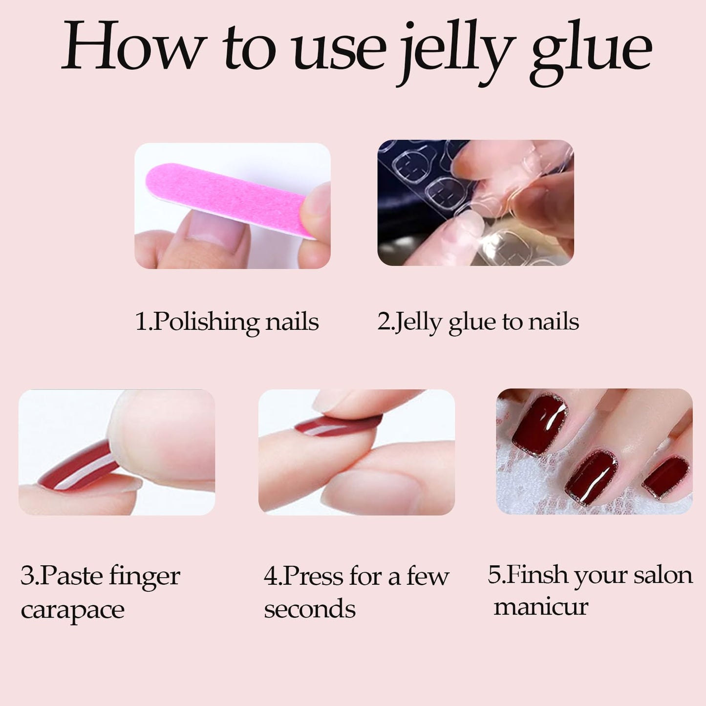 WAFOLOZE Nail Press ons,White Ombre Short Square Press on Nails Fake/False Nail with Flower Press ons Designs Gloss Acrylic Artificial Stick on Nails for Women 24Pcs