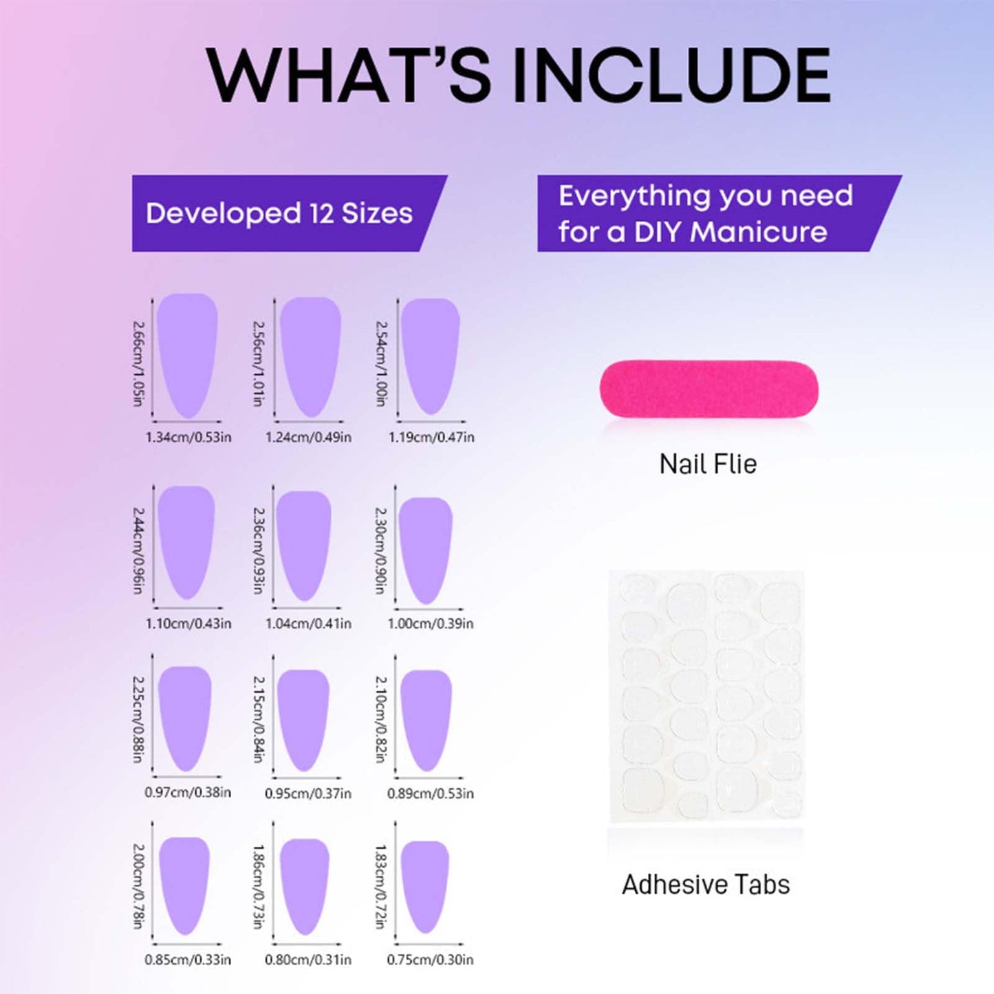 Almond Press On Nails Medium Fake Nails White False Nails With Flower Design Full Cover Acrylic Artificial Glossy Floral Glue On Nail Black Stick On Nail For Women 24pcs