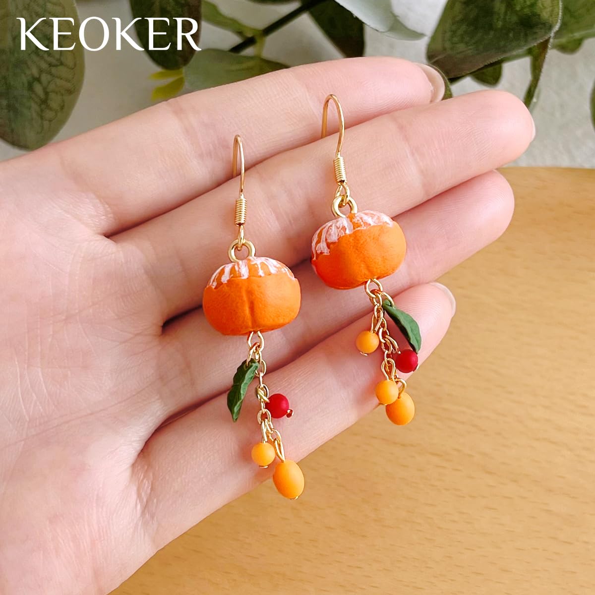 Keoker Fruit Polymer Clay Earring Molds, 3D Shape Silicone Molds for Clay, Polymer Clay Tools