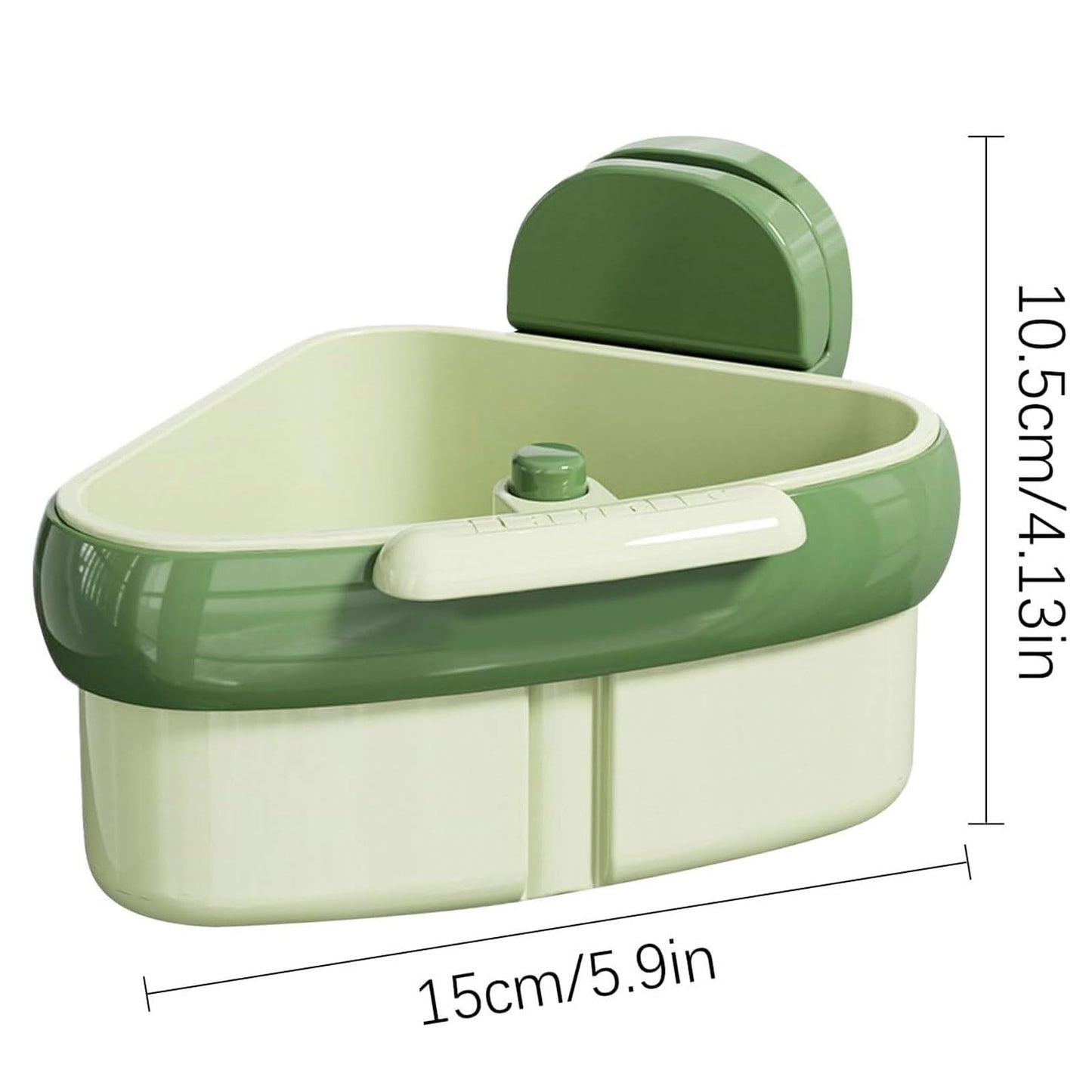 LLQ 2PACK Sink Strainer Basket,2025 New Upgraded Suction Cup Press Sink Drainer Basket,Automatic Dumping Sink Strainer Basket,Faucet Sponge Storage Rack (Yellow + Green)