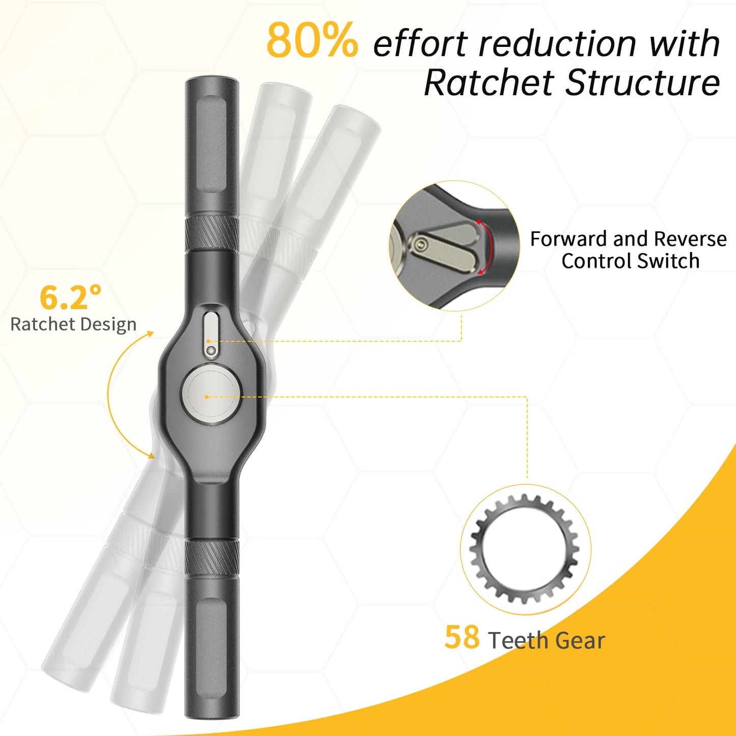 Duratl 42 in 1 Magnetic Screwdriver Set, Multi Bit Ratchet Screwdriver Set with Detachable Ratchet Handle, Portable Repair Tool Kit for Furniture, Computer, Bicycle, Electronics and DIY