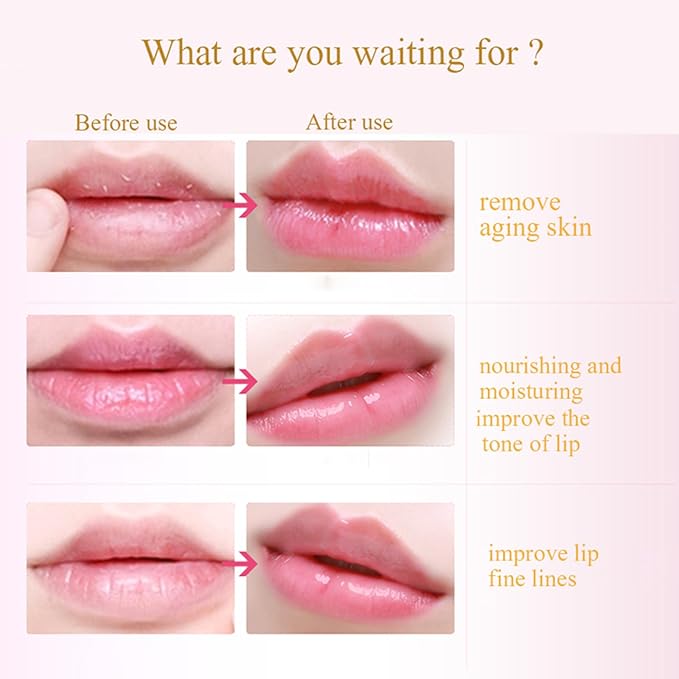 Lip Mask, 30PCS Collagen Care Gel Pads for Moisturizing,Reducing Chapped,Smoothing,Fine Lines,Remove Dead Skin Moisture Essence Make Your Dry Lips Attractive Sexy Cherry