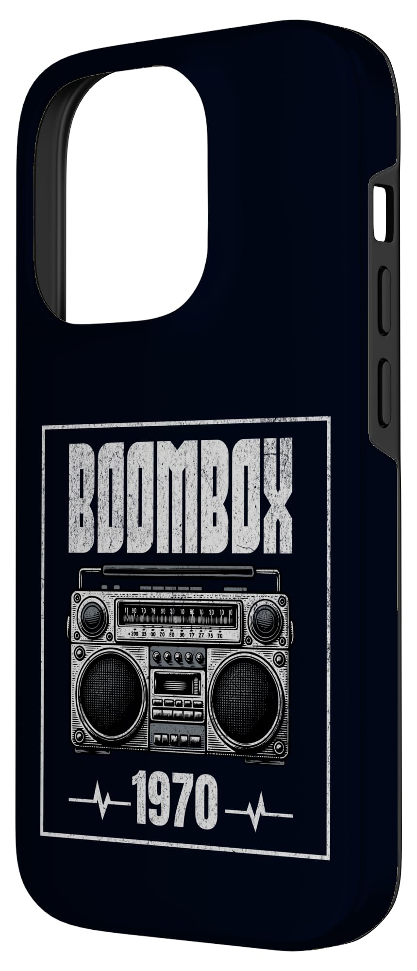 Boombox CD Player Cassette Audio AM FM Radio 1970 Birthday Case for iPhone 14 Pro