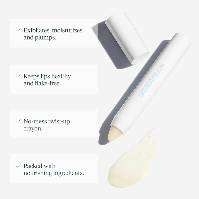 Wonderskin Top Gloss Blue Glitter and Wonder Blading Lip Scrub Set