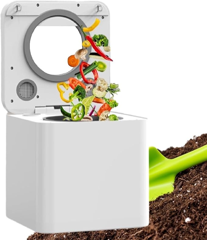 Electric Composter for Kitchen, 3.3L Smart Countertop Compost Bin, Odorless Low Noise, Indoor Food Recycler Compost Machine(110V)