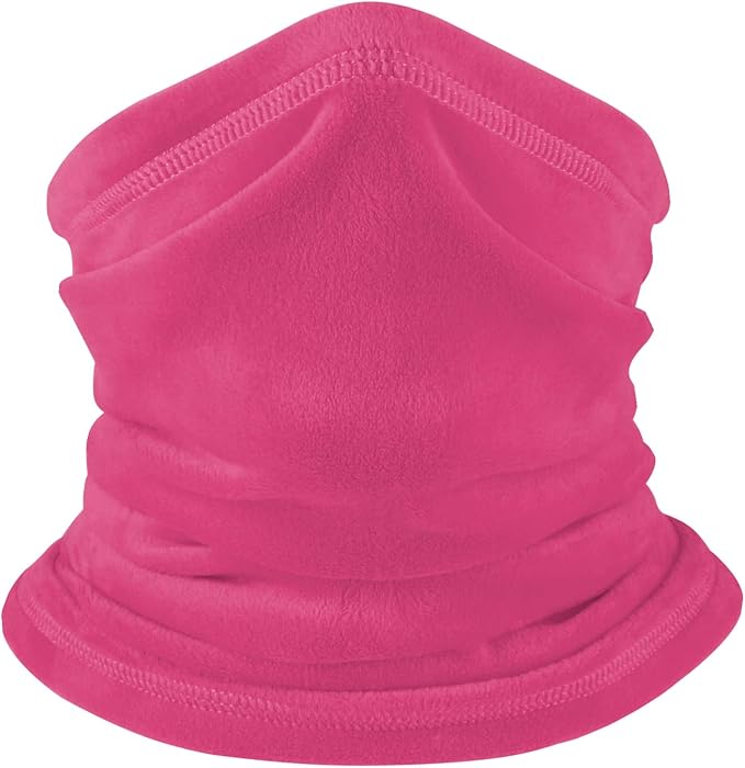 Polar Fleece Neck Warmer - Windproof Winter Neck Gaiter Cold Weather Face Mask For Men Women - 1 Pack