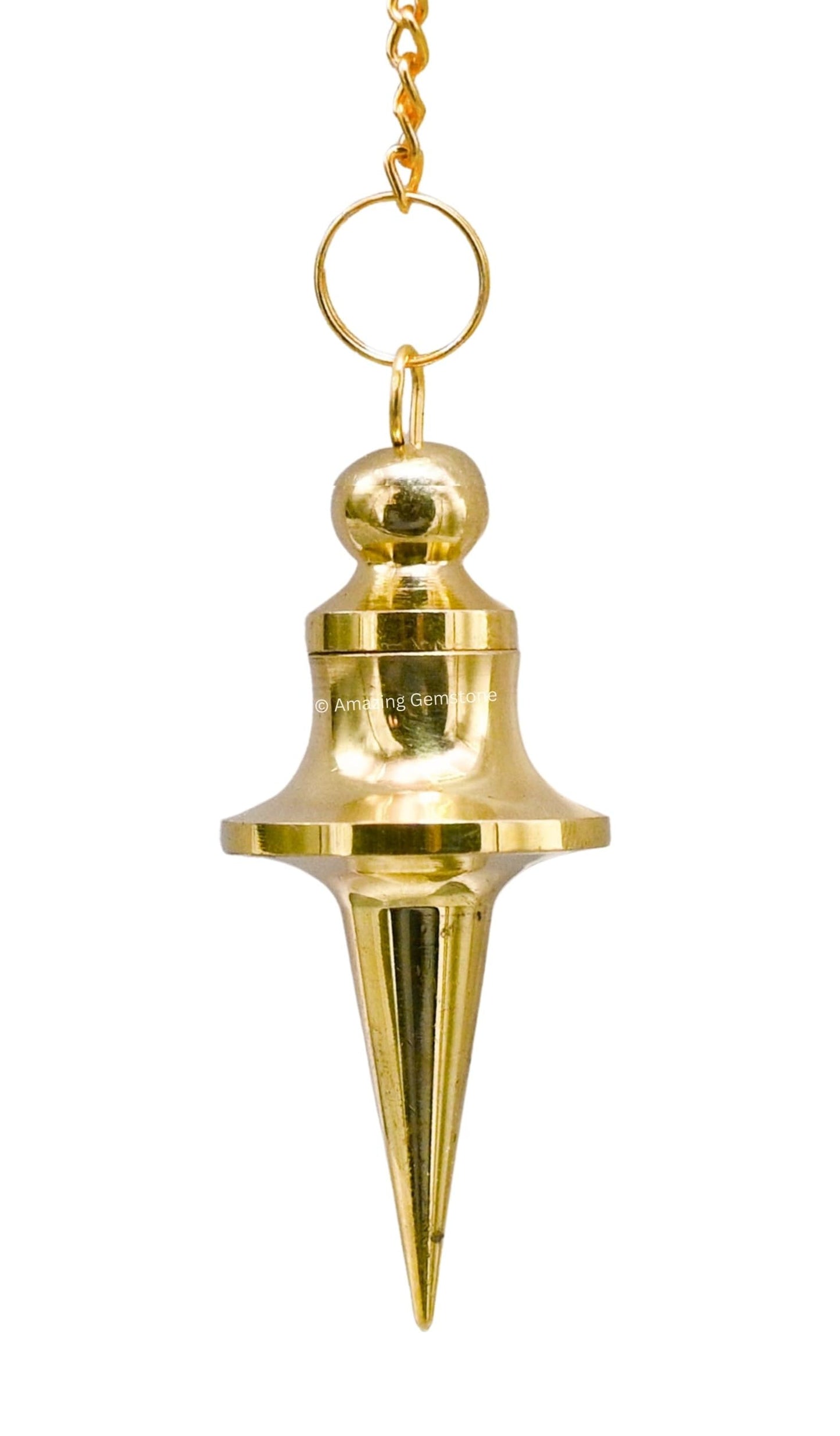 Amazing Gemstone Healing Metal Pendulums for Divination, Gold Disc Cone Long Point Steel Copper Pendulum High Energy Pendulo de Bronce Pendulos de Mesa MP117