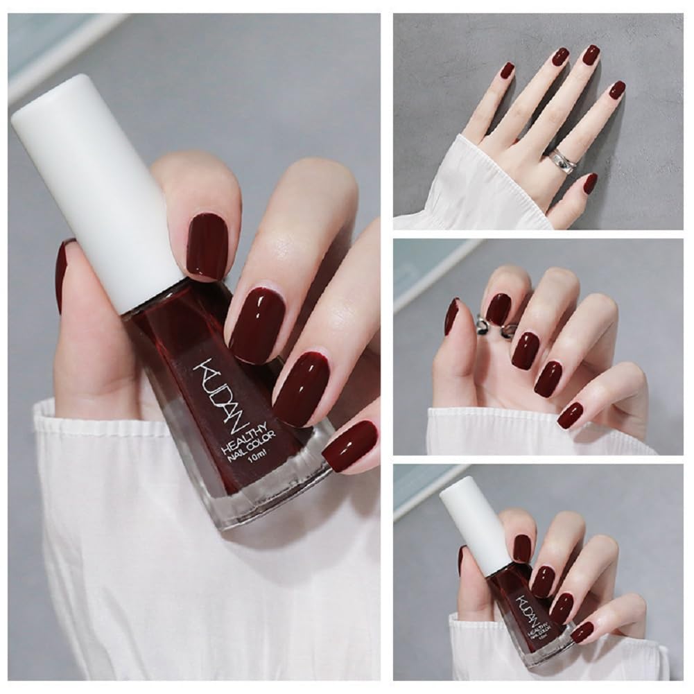 Nail Polish set - Nail Lacquer Quick Dry, Full Size, Vibrant, Colorful, Trendy, Glitter, Glossy, Metallic, Matte Nail Art Nail Shades (N24 Cherry blossom powder, 52g)