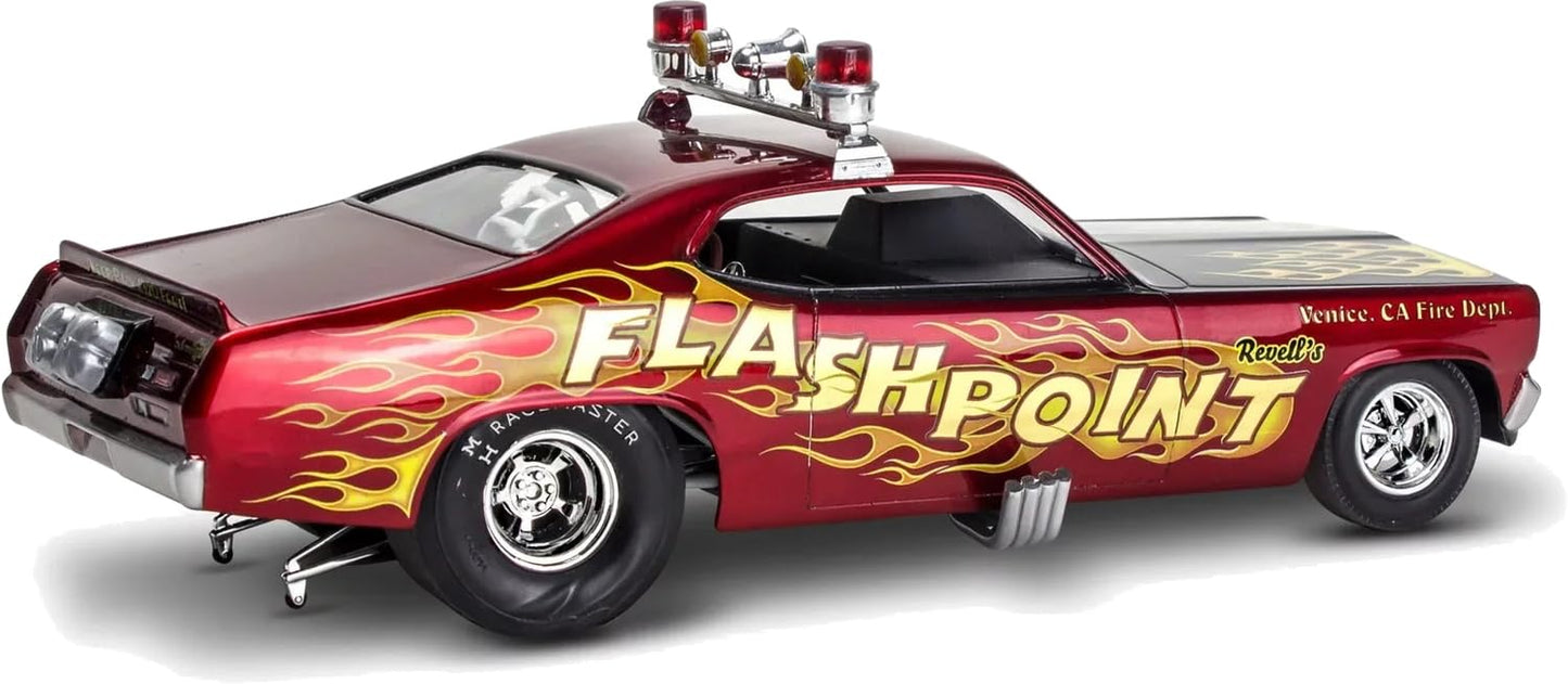 Revell 14528 '70 Plymouth Duster Funny Car 1:24 Scale 100-Piece Skill Level 4 Model Car Building Kit