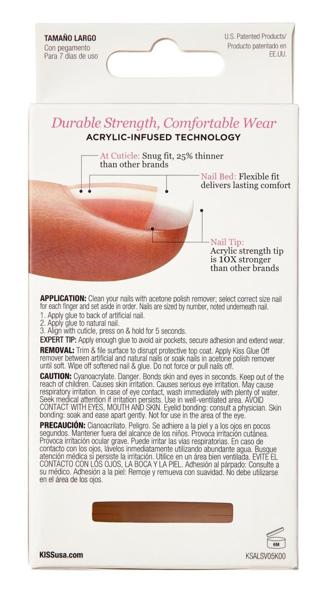 Kiss Salon Acrylic French Kit Team Player Long (2 Pack)