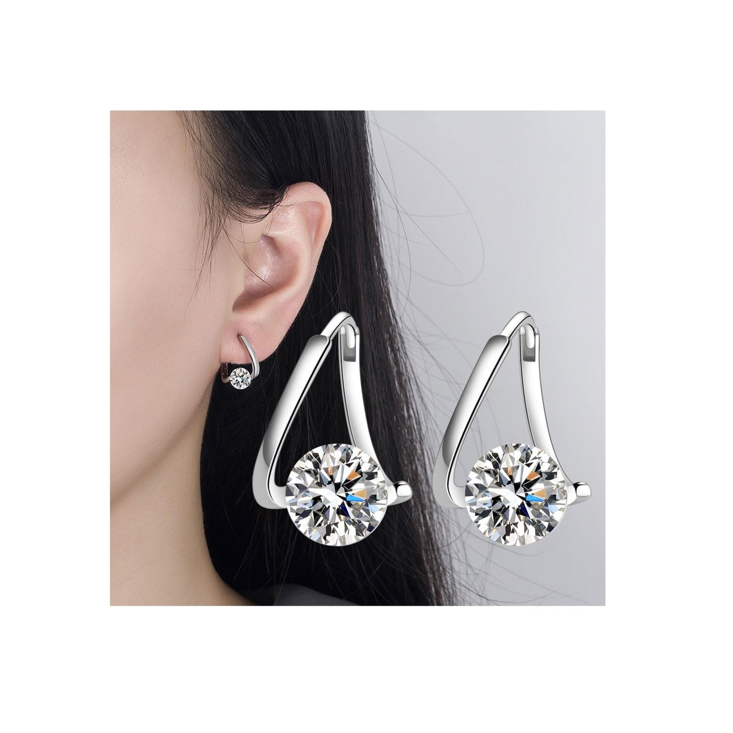 Lymphvity Earrings for Women Halolux Lymphvity Germanium Earring Atheniz Lymphatic Earring Lymphatic Drainage Earrings (Gold+Silver)