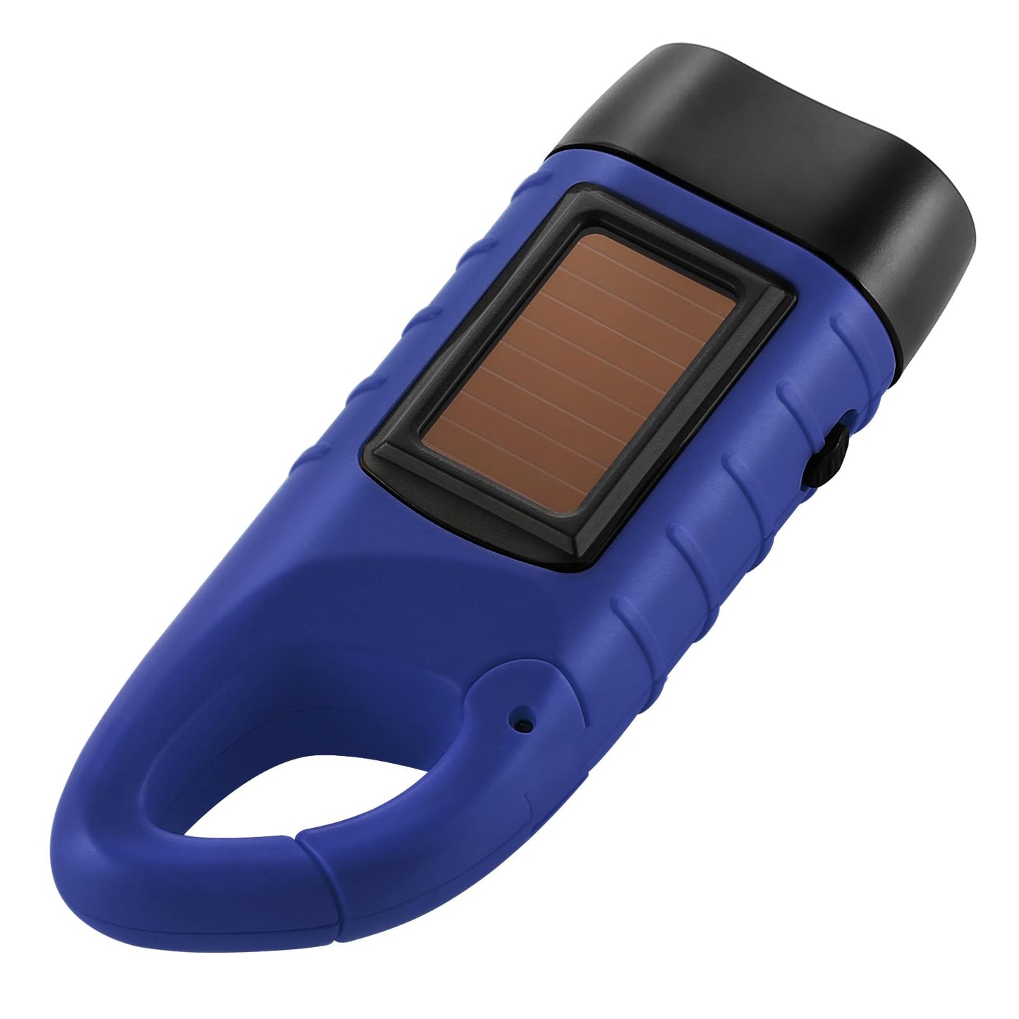 Simpeak 2-Pack Hand Crank Solar Powered LED Flashlight, Emergency Survival Flashlight with Dynamo Torch for Outdoor Sports (Blue)
