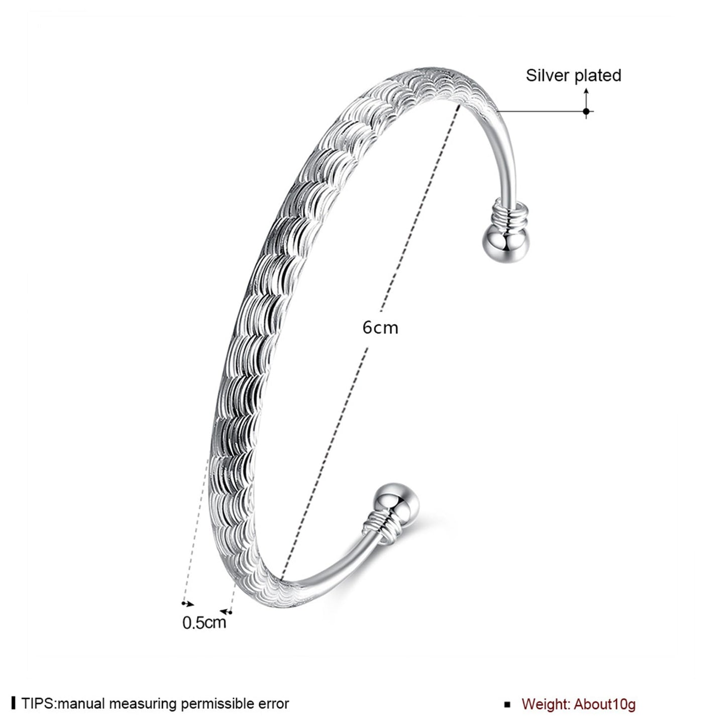 925 Sterling Silver Cuff Bangle Bracelet for Women Men Platinum Plated Bangle Bracelet Open Bangle Cuff Bracelet Twisted Adjustable Bangle Bracelet for Women Stackable Minimalist Bangle Bracelet