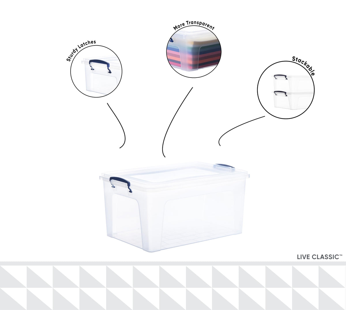 Storage Bins with Lids (4 Count)