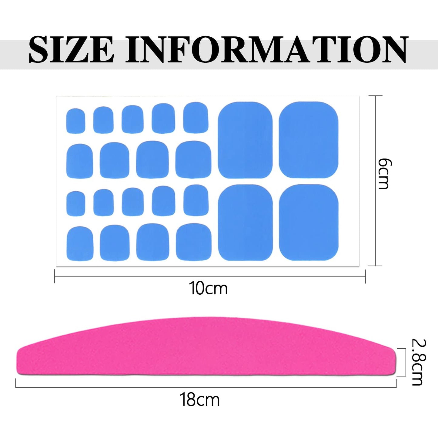 SILPECWEE 20 Sheets Toenail Sticker Wraps - Solid Color Gel Nail Strips for Women's Manicure - Self-Adhesive Nail Polish Art Sticks - 1pc File Included