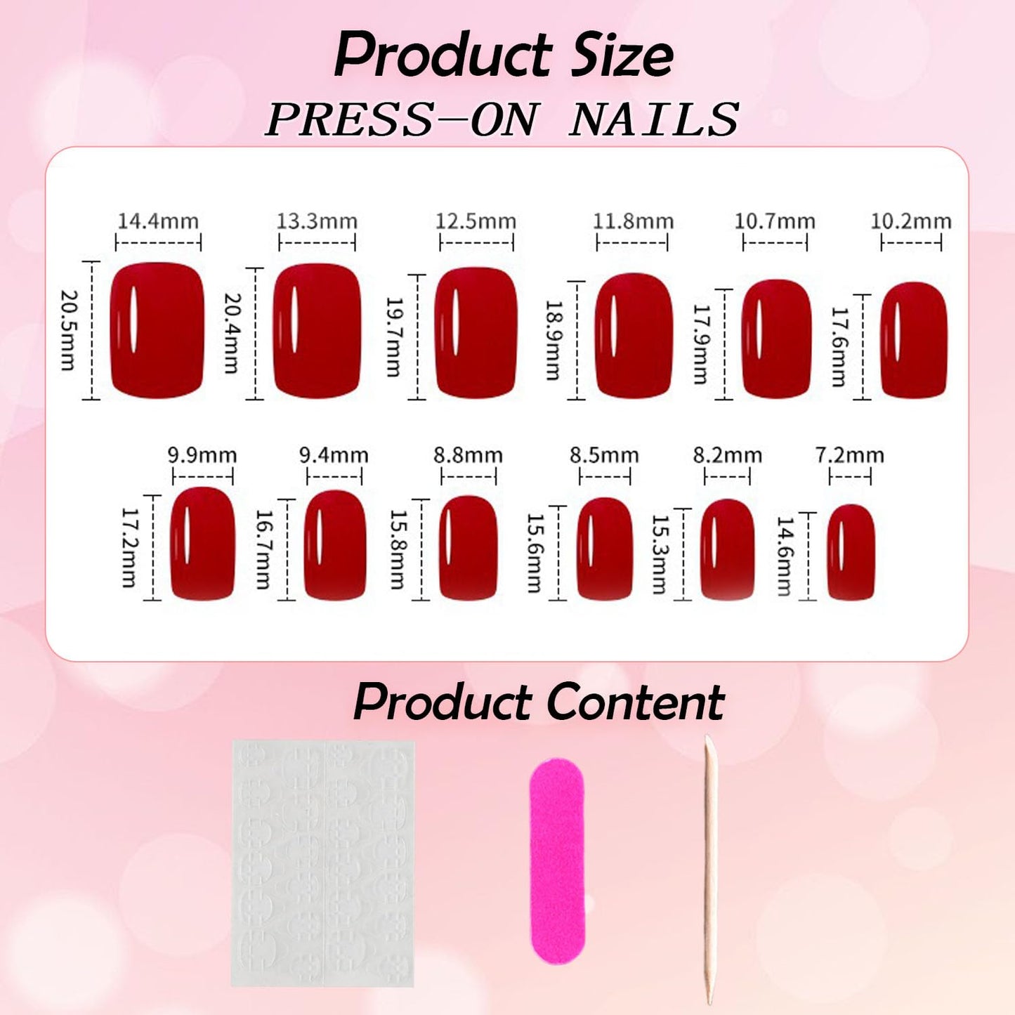 Flowers Press on Nails Short Fake Nails 3D Floral Acrylic Nails Light Pink & Green Full Cover Glue on Nails Spring Reusable Stick on Nails for Women 24 Pcs