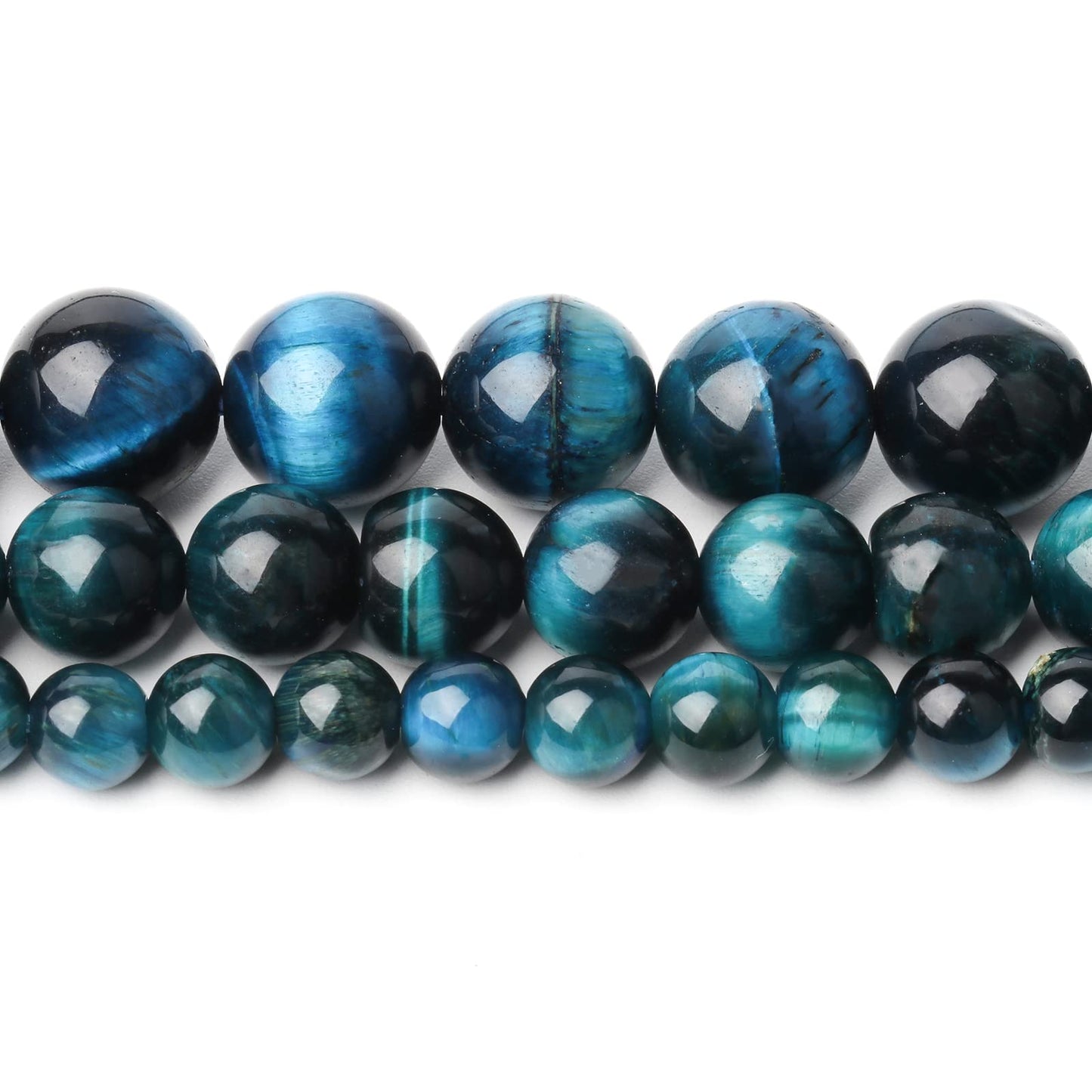 Song Xi Royal Blue Tiger Eye Beads 6mm Natural Stone Beads for Jewelry Making Gemstone Beads
