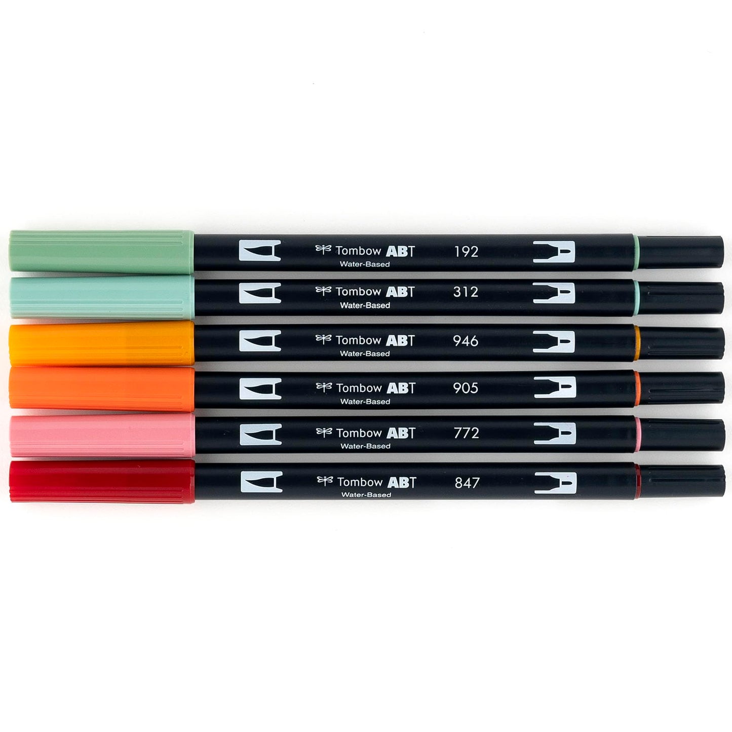 Tombow 56229 Dual Brush Pen Art Markers Pumpkin Spice 6-Pack