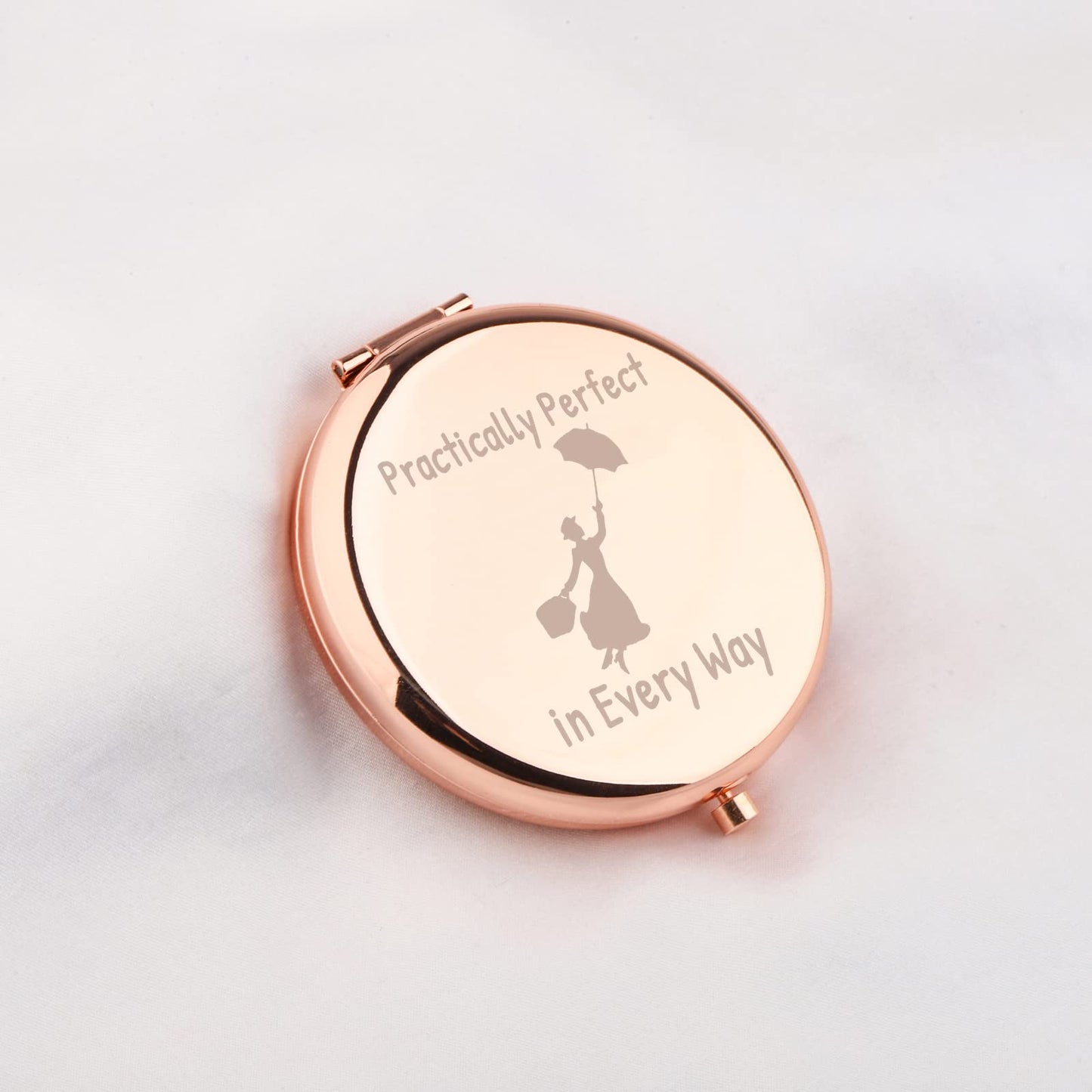 WUSUANED Movie Quote Makeup Mirror Practically Perfect in Every Way Mirror Fantasy Inspired Gifts for Movie Fans
