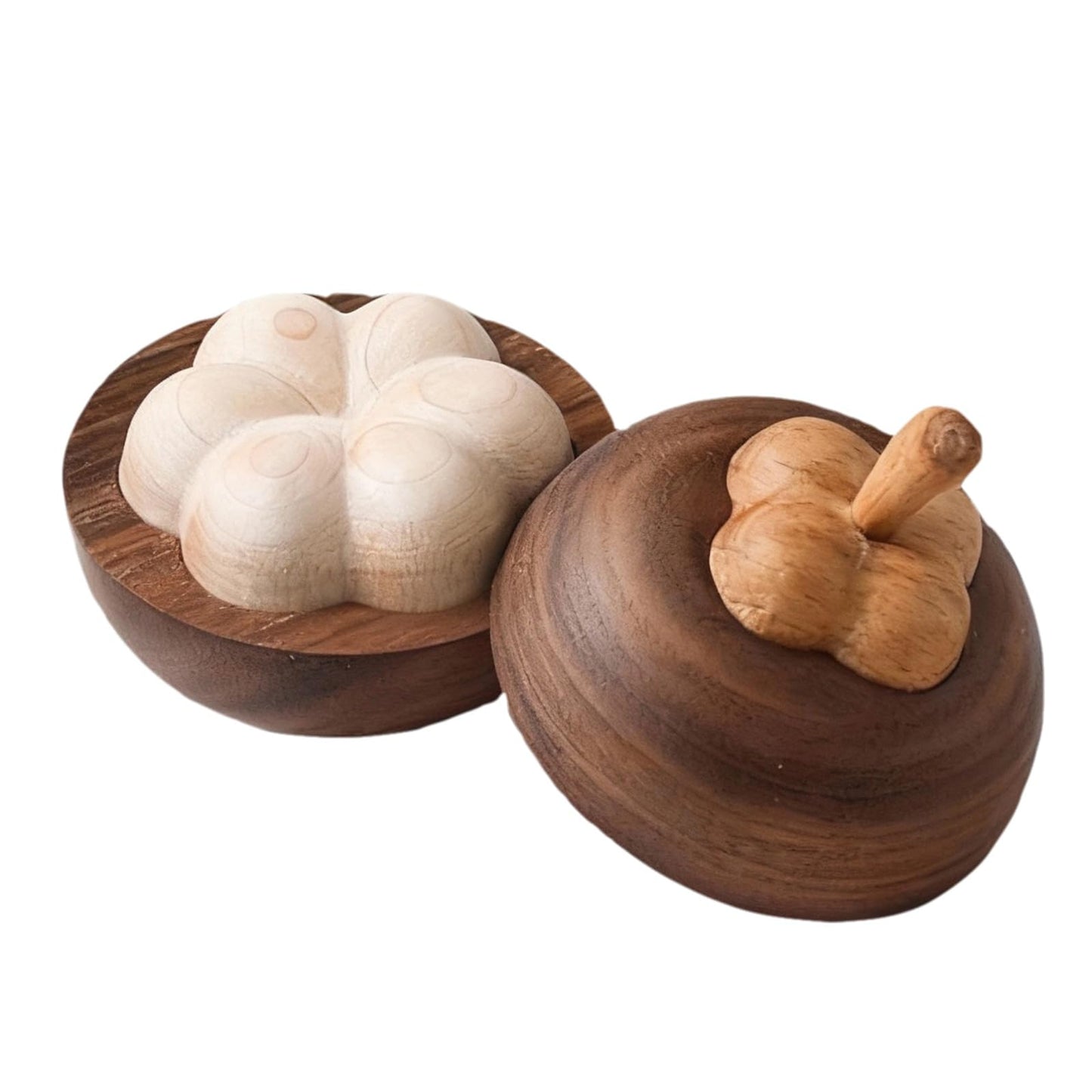 Nythriel Layered Wood Passive Diffuser Petal-Like, Small Portable Essential Oil Aromatherapy Decor, Mini No-Electric Natural Boho Walnut Accent for Car, Desk, Travel, Rooms, Home, Office
