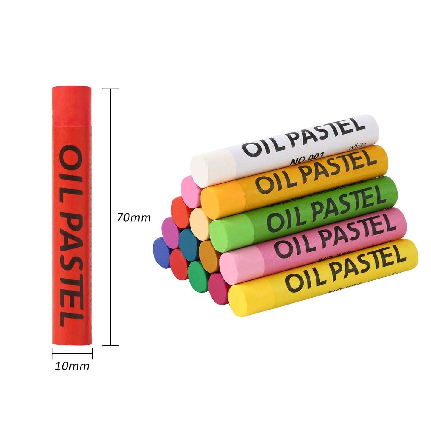PABLUE Oil Pastels 48 Colors, Soft Oil Pastel Crayons for Drawing Blending,Layering, Shading, Art Supplies Gift for Artists, Beginners