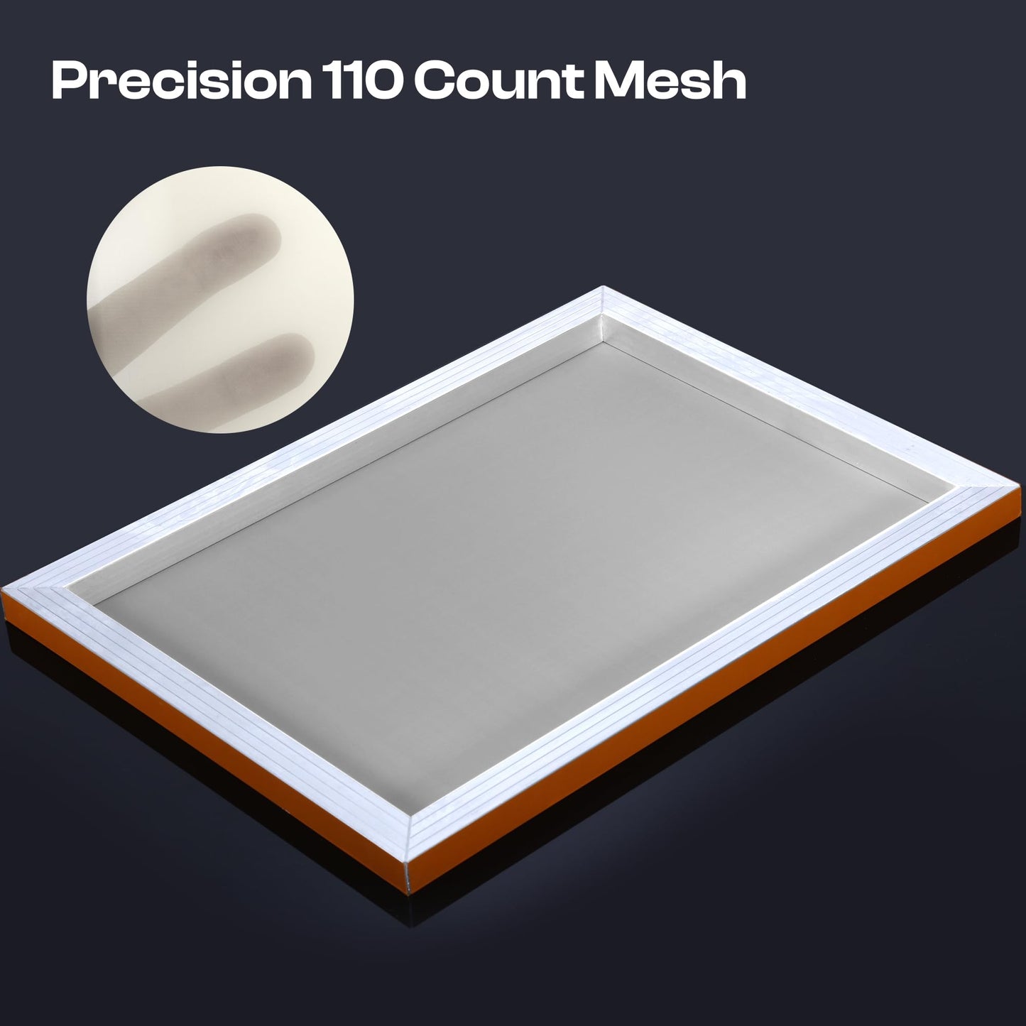 Caydo 4 Piece Silk Screen Printing Frames, 10 x 14 Inch Aluminum Screen Printing Screens with 110 White Mesh for Printing Lovers