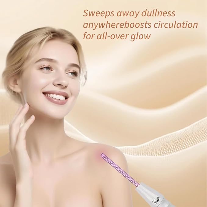 Skin Therapy Wand - Portable Skin Therapy Machine with 6 Glass Tubes - Clarifying - Skin Tightening & Radiance - Wrinkle Reducing